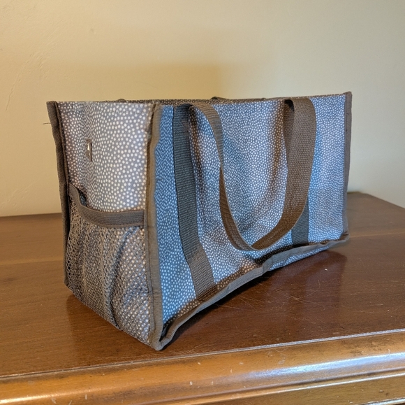 THIRTY-ONE Small Brown Small Polka-Dot TOTE - Picture 5 of 11